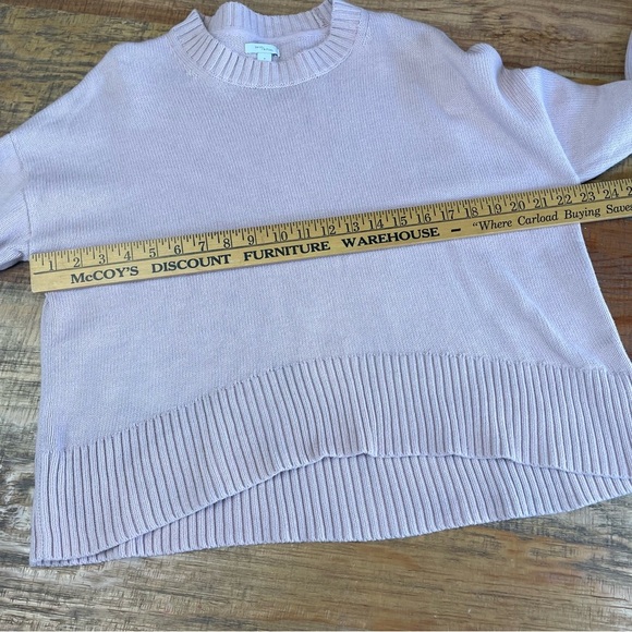 Daily Ritual size Small Oversized Long-Sleeve Boxy Crewneck Sweater cotton - Picture 3 of 9